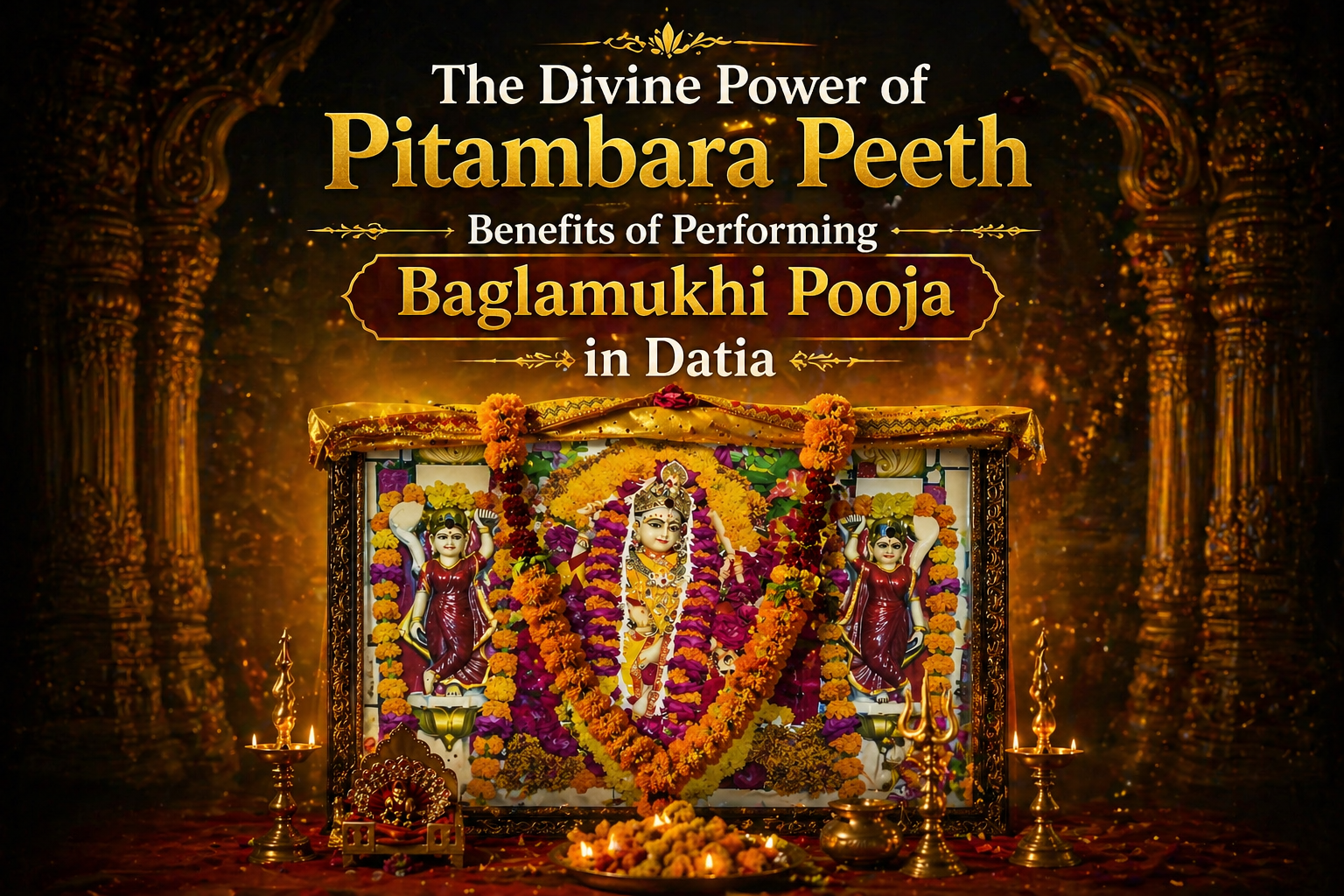 Performing Baglamukhi Pooja in Datia with Acharya Manvendra Mishra